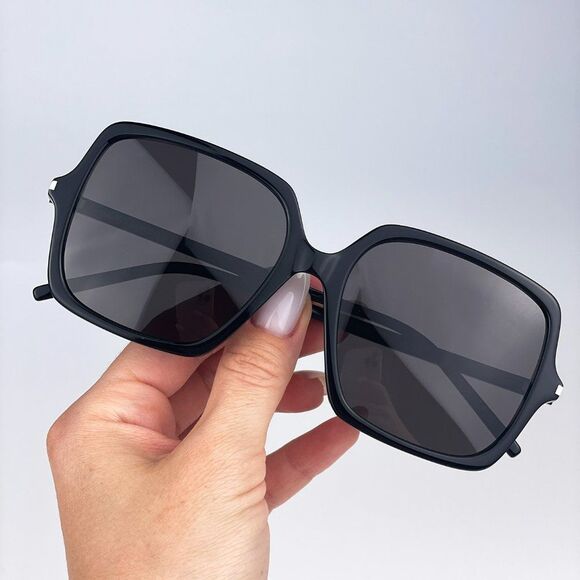 Saint Laurent SL591 001 Sunglasses Black Square Oversized Women main image 6